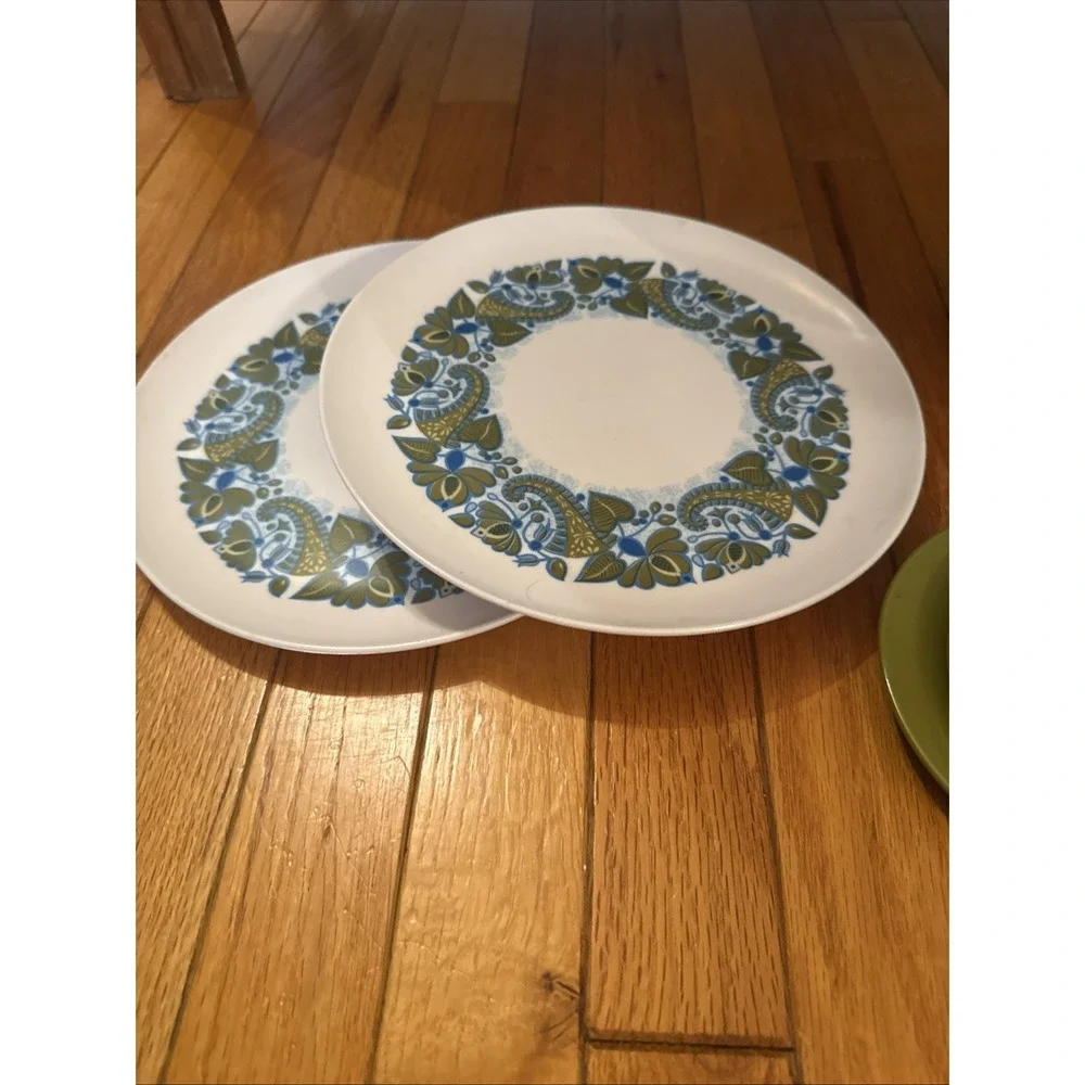 Lot 21 Pc 1960's /70s MCM VTG Dish Set Allied Chemical Windsor Melmac Packer